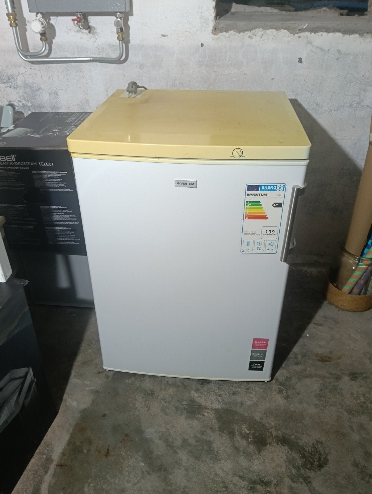 vriezer tafelmodel Inventum A++ 93liter, Witgoed en Apparatuur, Vriezers en Diepvrieskisten, Minder dan 60 cm, Zo goed als nieuw