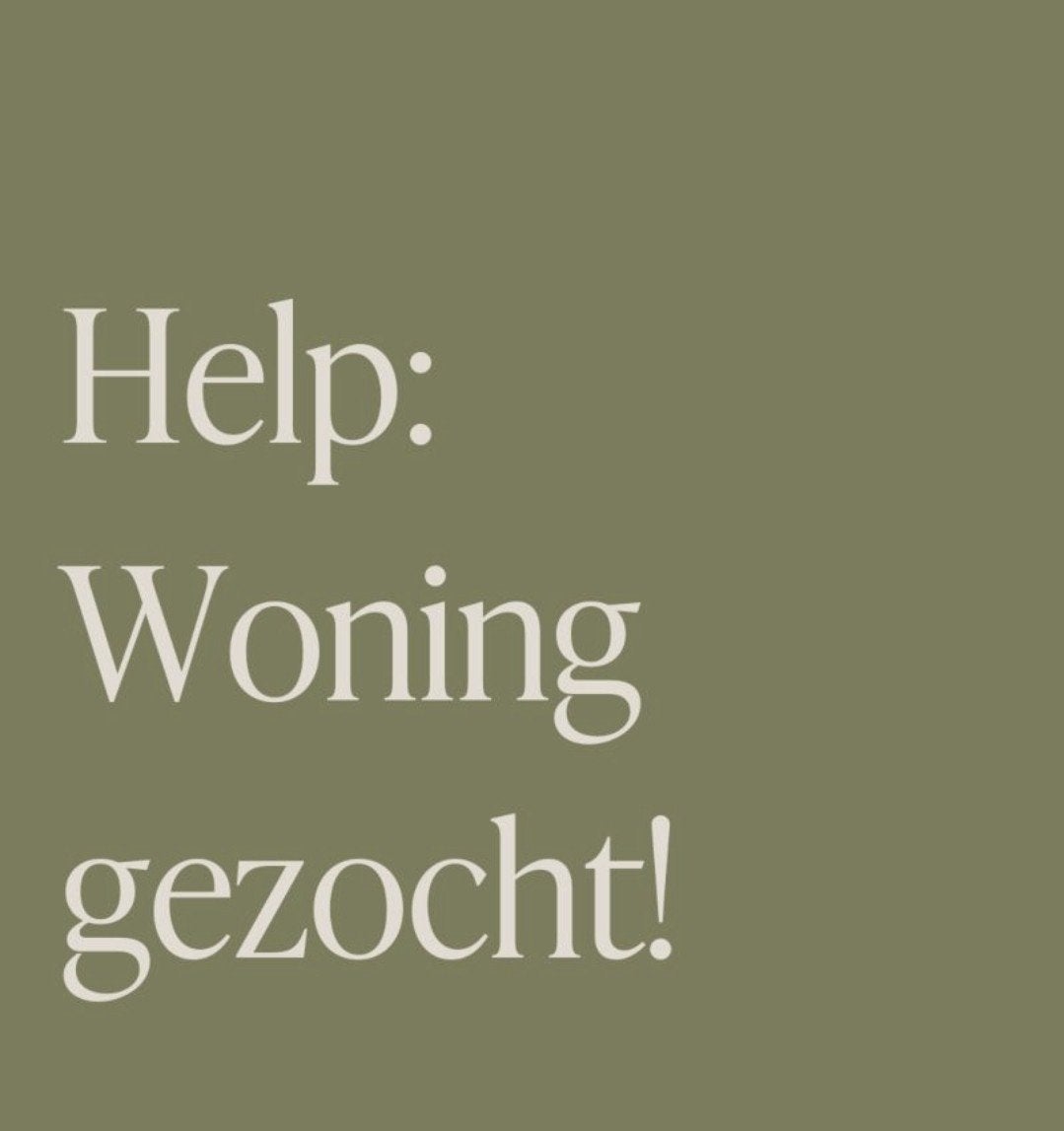 Appartementje te huur gevraagd