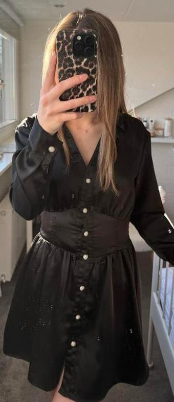 Zwart jurkje, Kleding | Dames, Gelegenheidskleding, Verzenden, Zwart, Cocktailjurk, Zo goed als nieuw