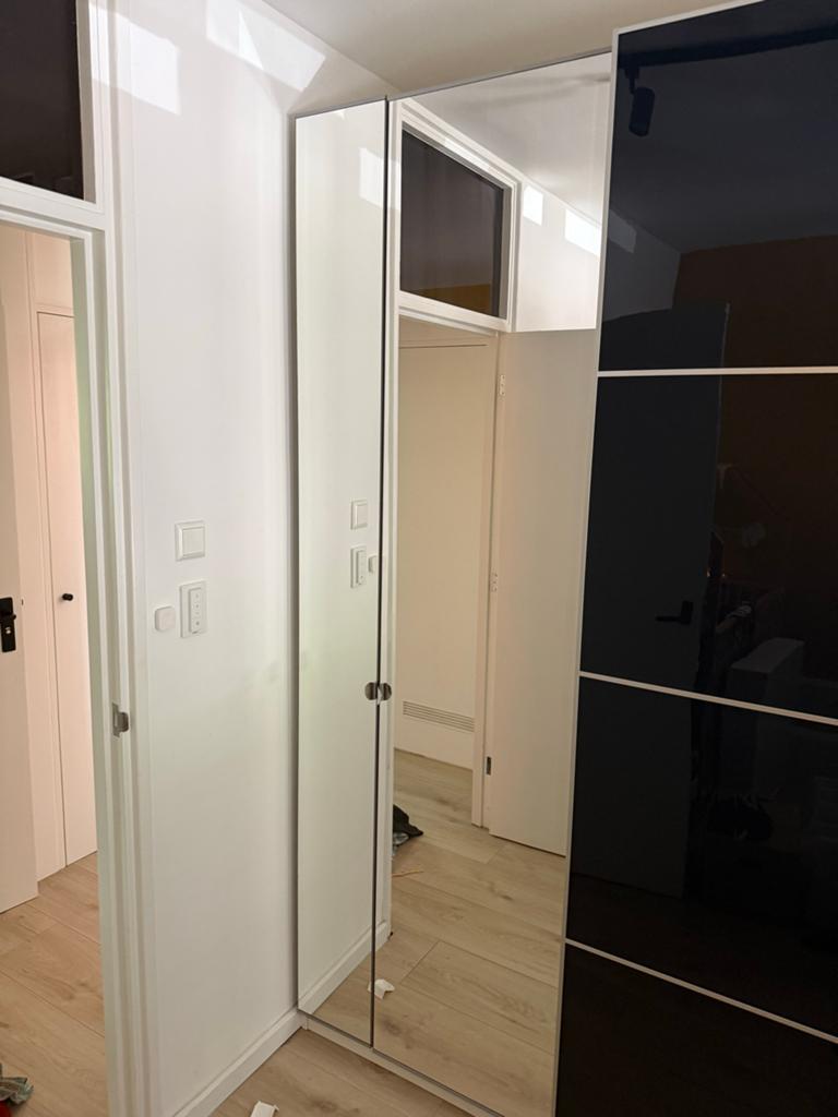3x IKEA Pax Aheim spiegeldeuren 236cm hoog, diverse breedtes, Huis en Inrichting, Kasten | Kledingkasten, Ophalen, Gebruikt, 100 tot 150 cm