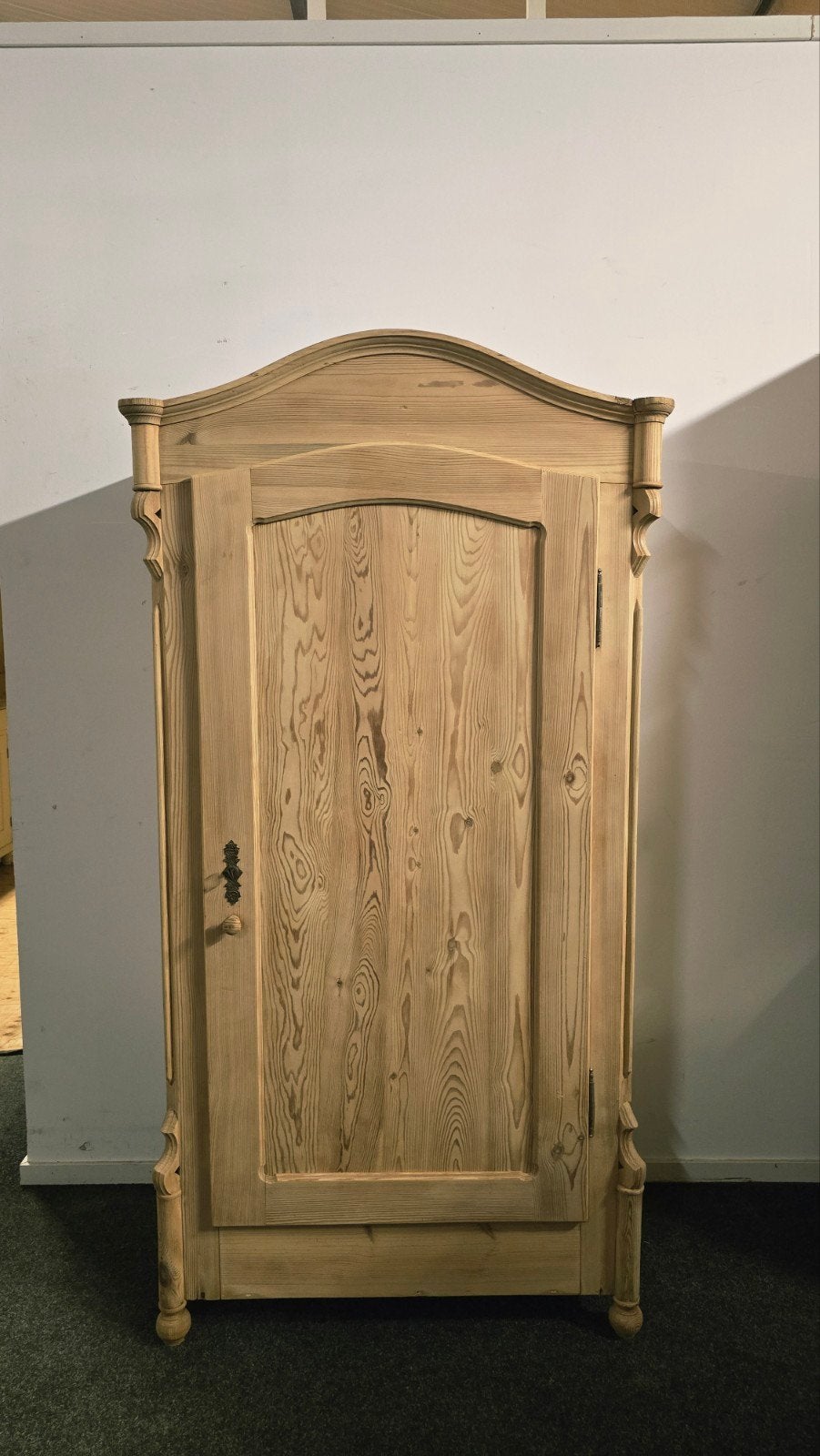 Antieke Grenen Houten 1 deurskast uit voorraad leverbaar!, Antiek en Kunst, Ophalen of Verzenden