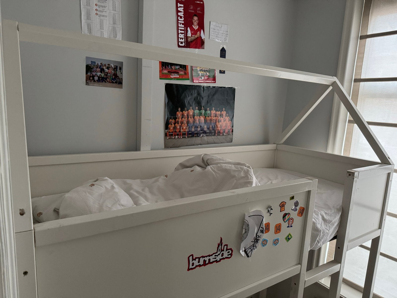 Leuke Hoogslaper 180x80 cm incl. Matras - Maatwerk, Huis en Inrichting, Slaapkamer | Stapelbedden en Hoogslapers, Ophalen, Gebruikt