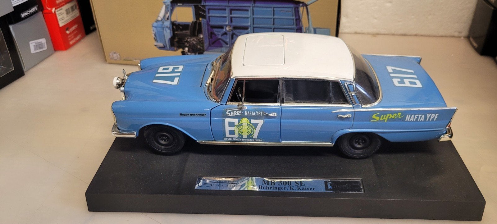 Revell Mercedes 300 SE Rally, Ophalen of Verzenden, Zo goed als nieuw, Auto, Revell
