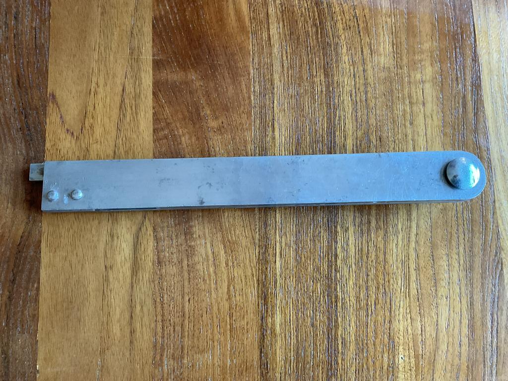 Zwaaihaak 26,5cm + opvouwbare meetlat/duimstok, Ophalen of Verzenden, Gebruikt