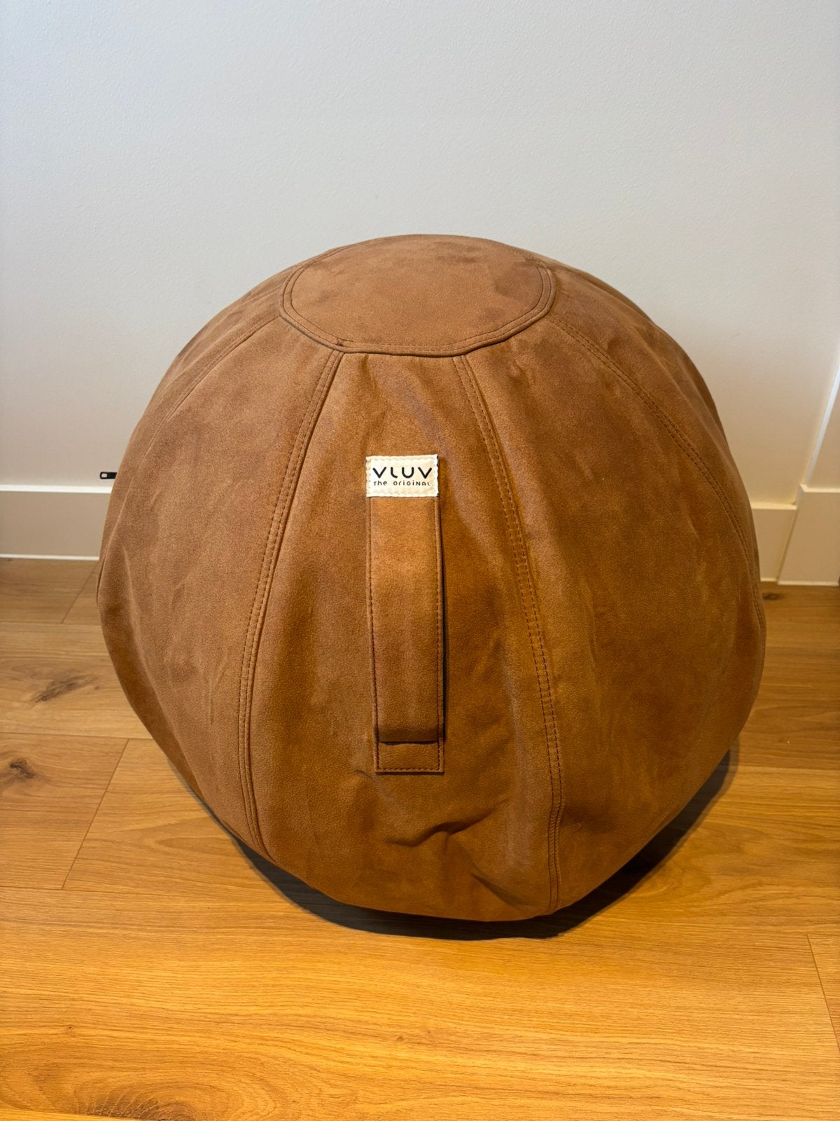 Vluv zitzak 65 ergonomisch zitbal, Gebruikt, Bruin, Ophalen of Verzenden, D