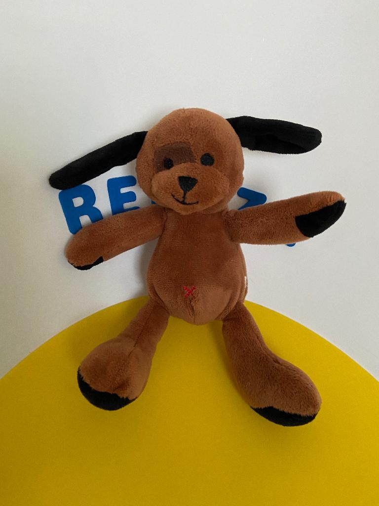 K1385 hema hond hondje bruin, Ophalen of Verzenden, Zo goed als nieuw, Hond