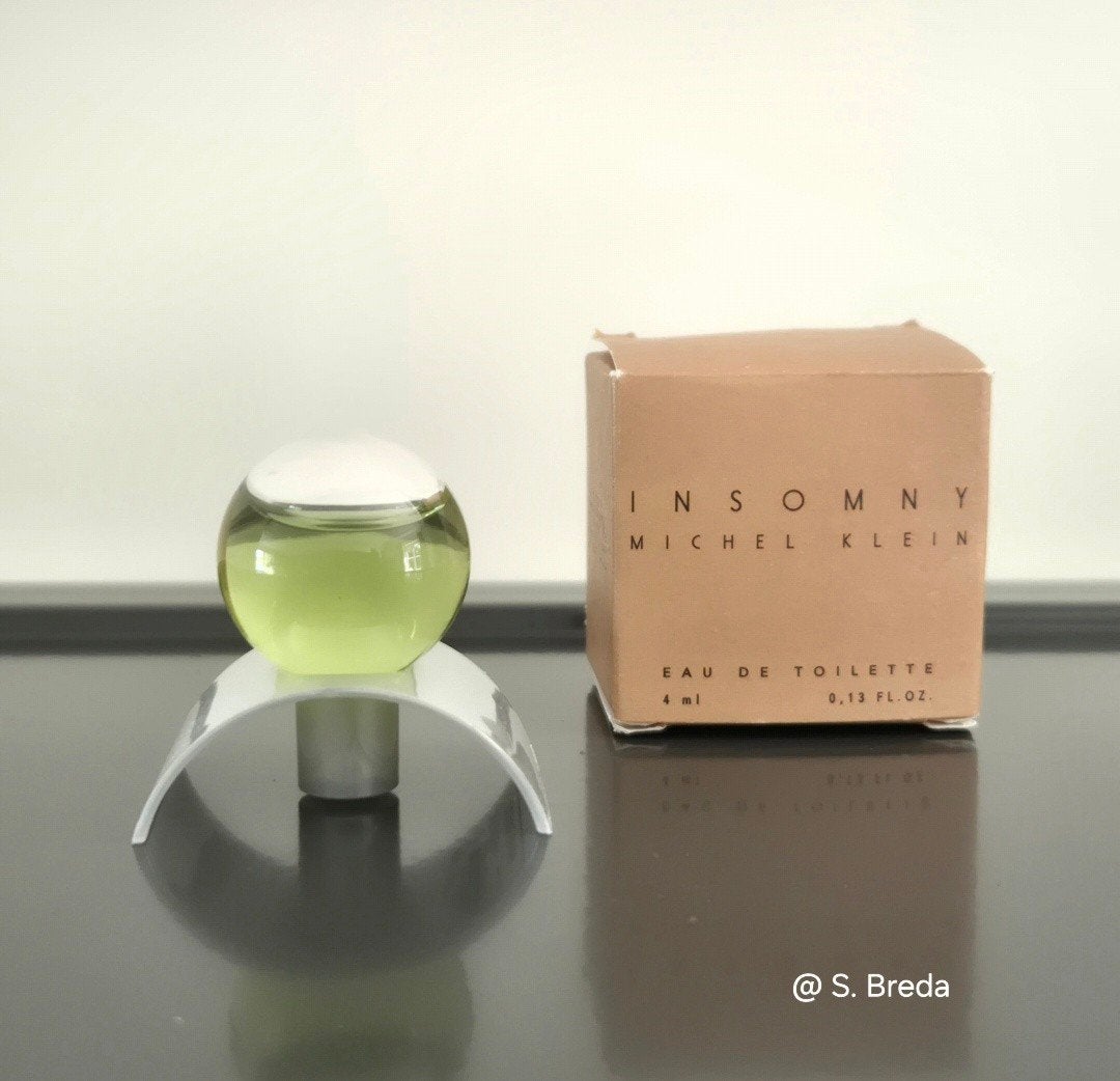Michel Klein - Insomny - miniatuur met houder + doosje, Ophalen of Verzenden, Zo goed als nieuw, Miniatuur, Gevuld