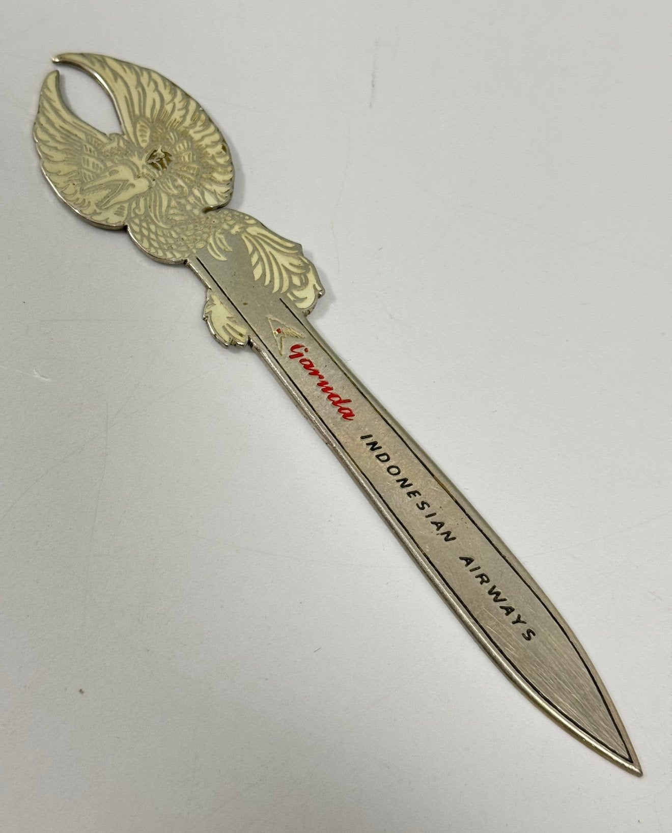 Zeldzame briefopener Garuda INDONESIAN AIRWAYS brief-opener, Ophalen of Verzenden