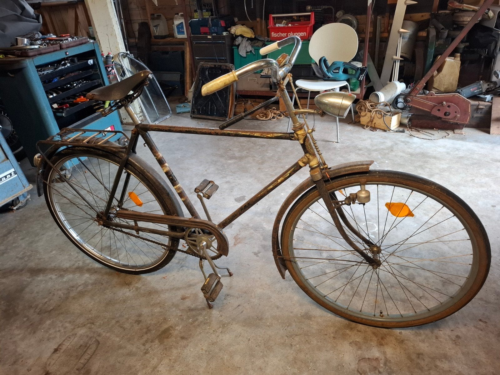 oldtimer fiets vintage fahrrad, Ophalen, Terugtraprem, Jaren '60 of nieuwer, 51 tot 55 cm