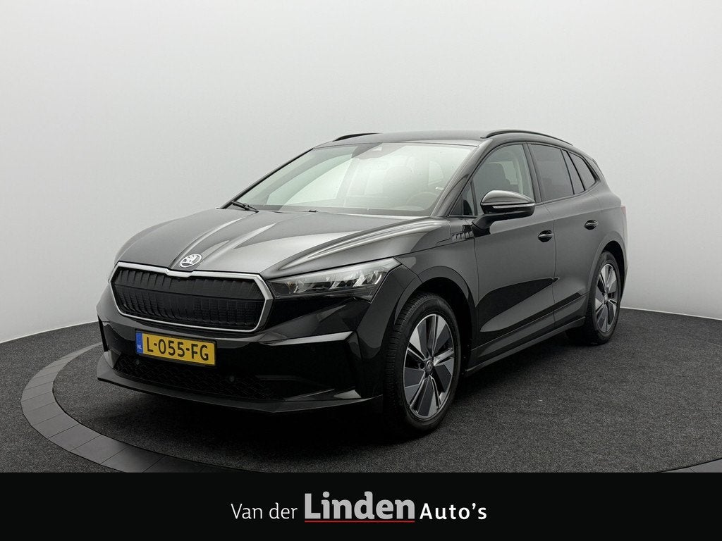 Skoda Enyaq iV 60 SOH 94,0% | Leer | Cruise Control Adaptief, 390 km, Achterwielaandrijving, Gebruikt, Zwart