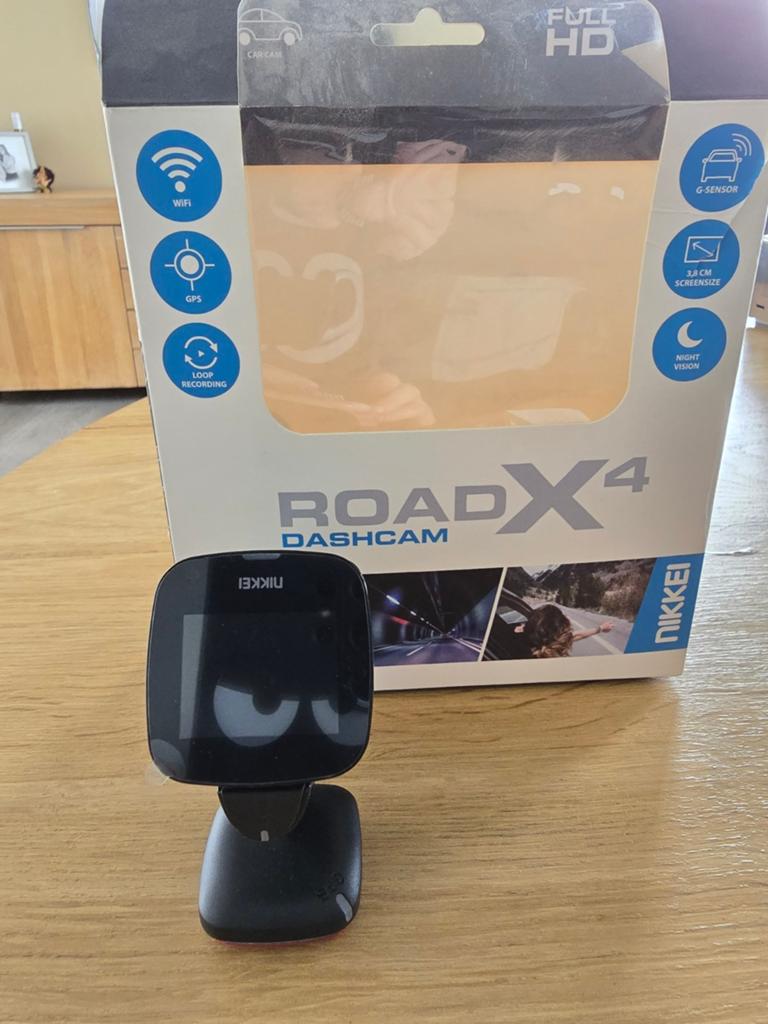 Nikkei RoadX4 Dashcam Full HD met WiFi en GPS, Ophalen of Verzenden, Zo goed als nieuw