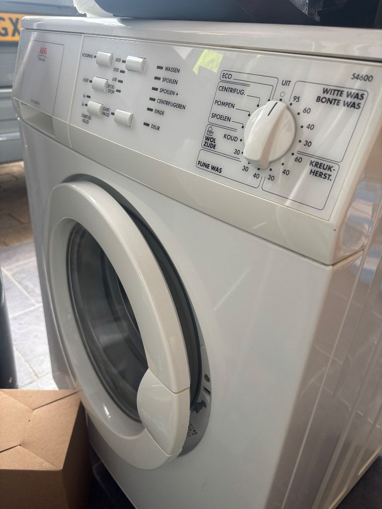 Wasmachine, Ophalen, Gebruikt, 1200 tot 1600 toeren, 85 tot 90 cm