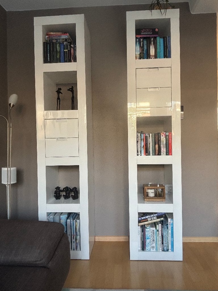wit hoogglans roomdividers en/of wandkasten, Ophalen, Overige materialen, Gebruikt, 200 cm of meer