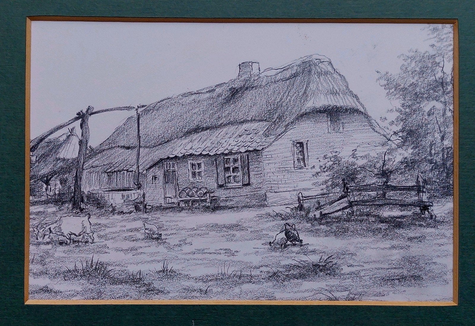 Originele tekening... Hub van Winkel... Budel/ Cranendonck.., Ophalen of Verzenden