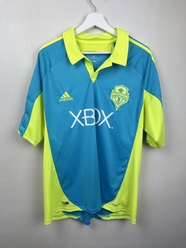 Seattle Sounders 2012-13 Third Shirt Cyaan Geel XL, Kleding | Heren, Ophalen, Geel, Maat 56/58 (XL), Zo goed als nieuw