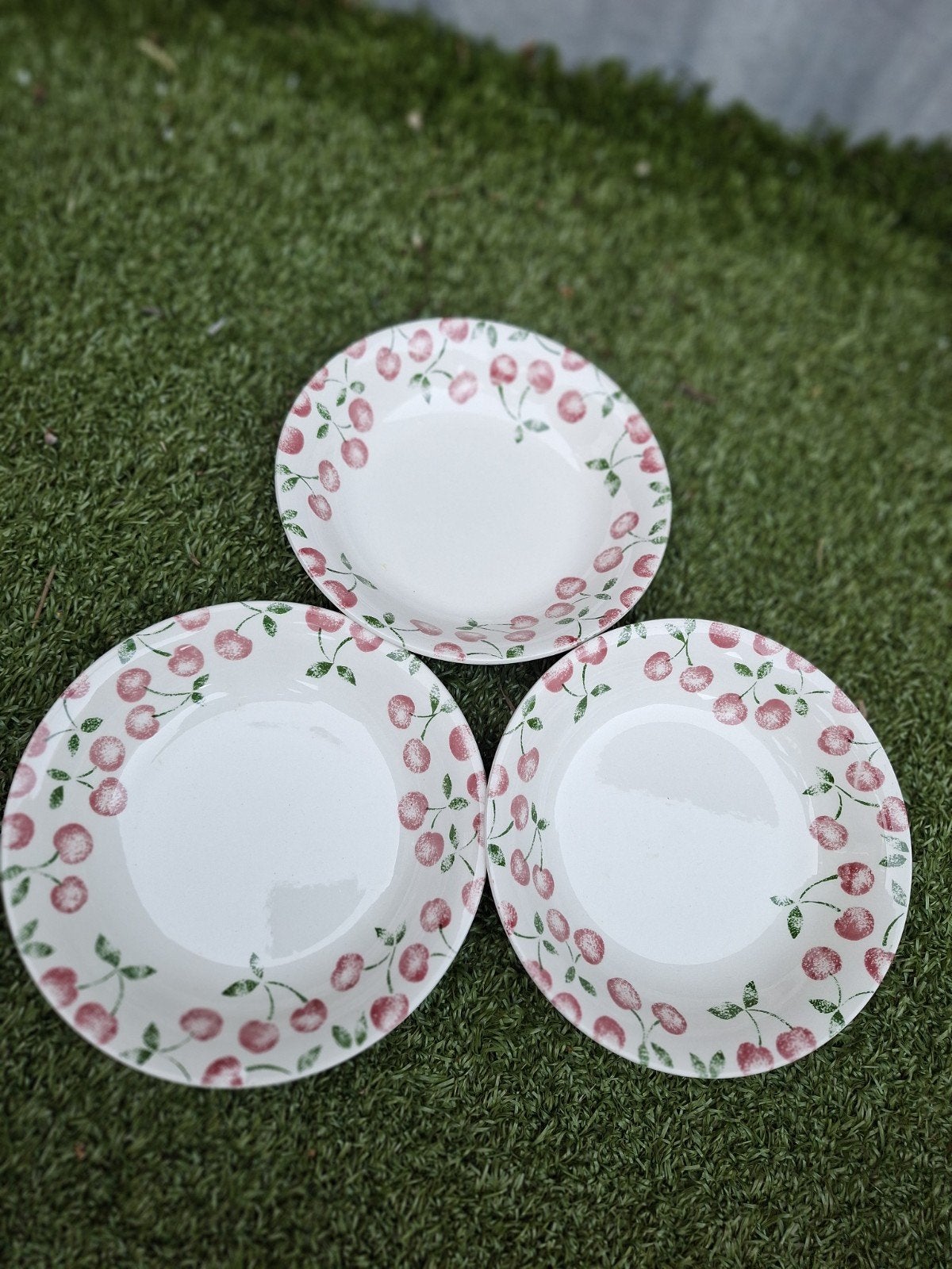 Set van 3 vintage kersenborden, Ophalen of Verzenden
