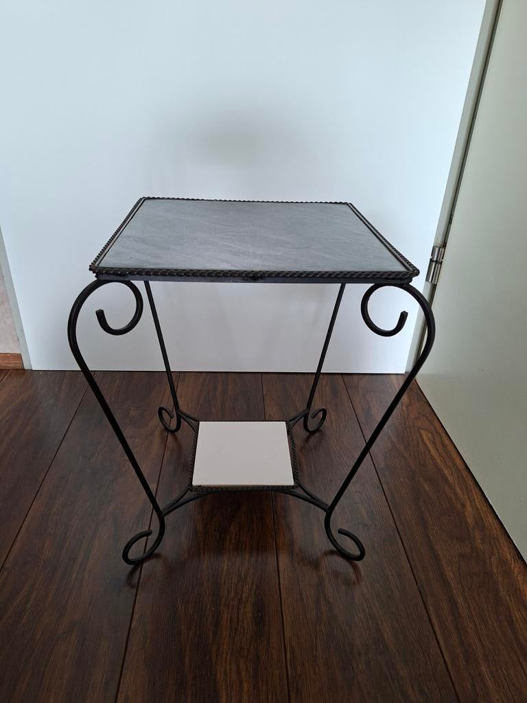 Vintage tafeltje, Huis en Inrichting, Tafels | Bijzettafels, Ophalen, Rechthoekig, Minder dan 55 cm, 45 tot 60 cm