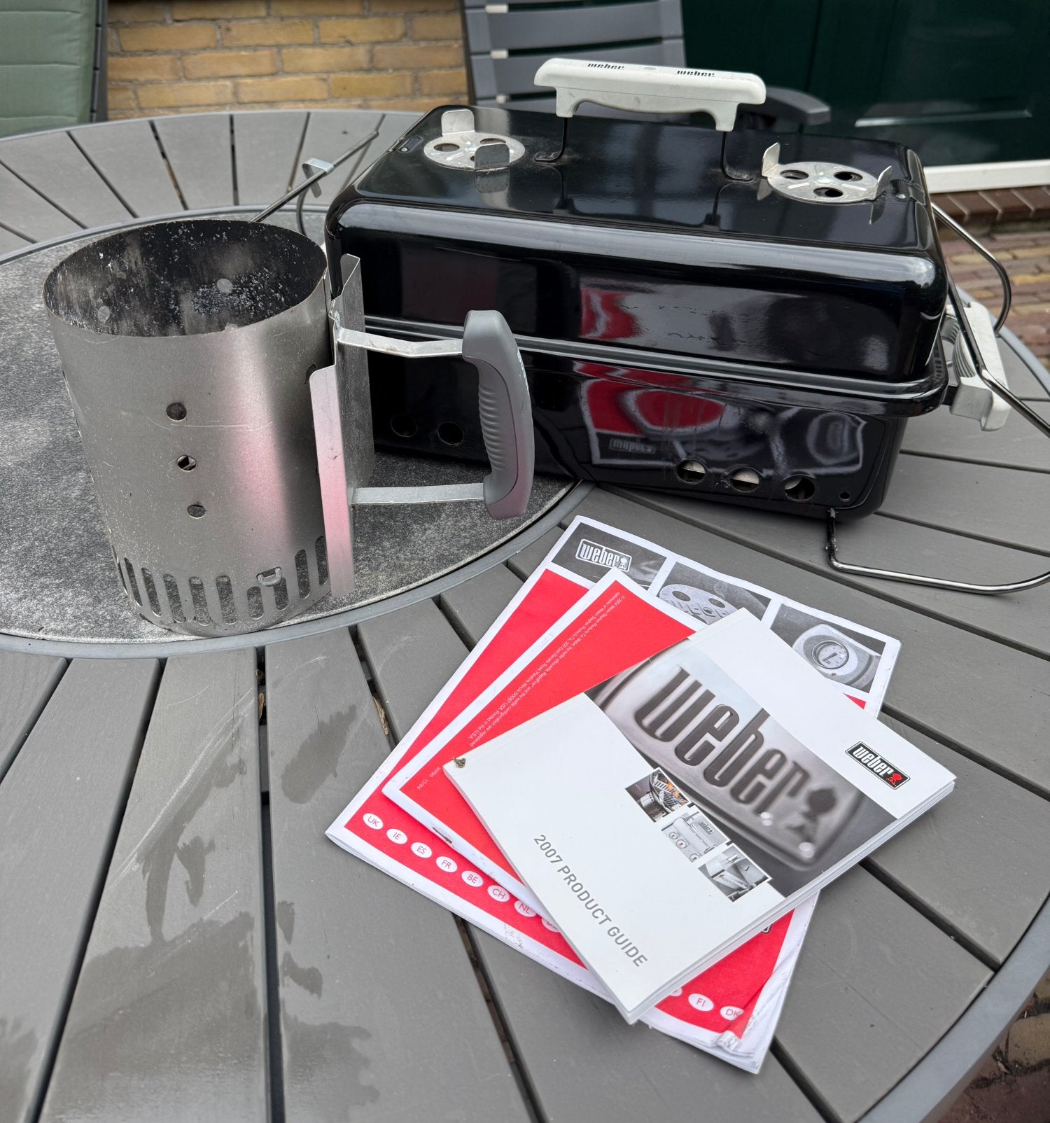 Weber reisbbq “go anywhere” incl. Firestarter, Ophalen, Zo goed als nieuw