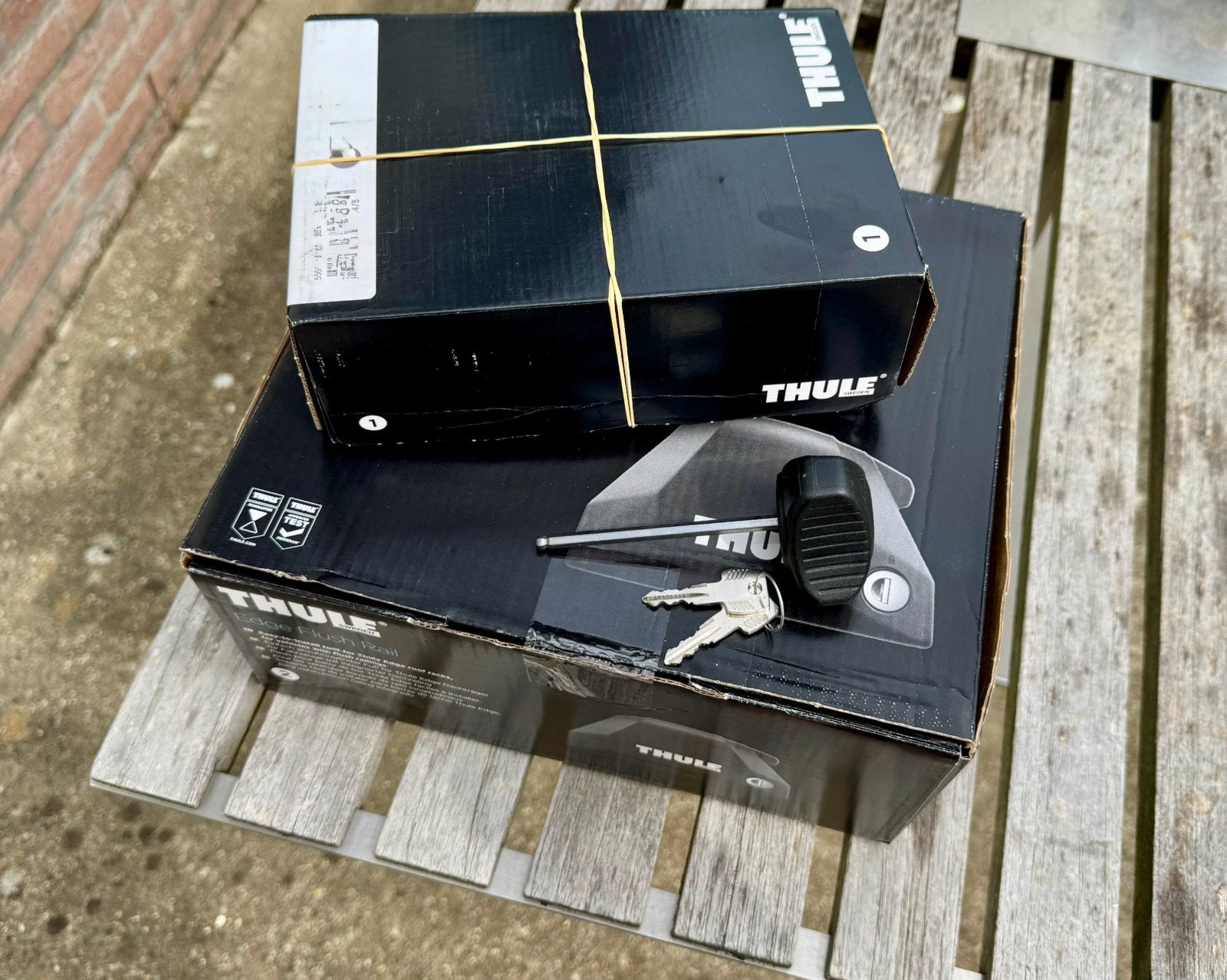 Thule dakdragerkit set Mercedes B W246, Auto diversen, Dakdragers, Ophalen, Zo goed als nieuw