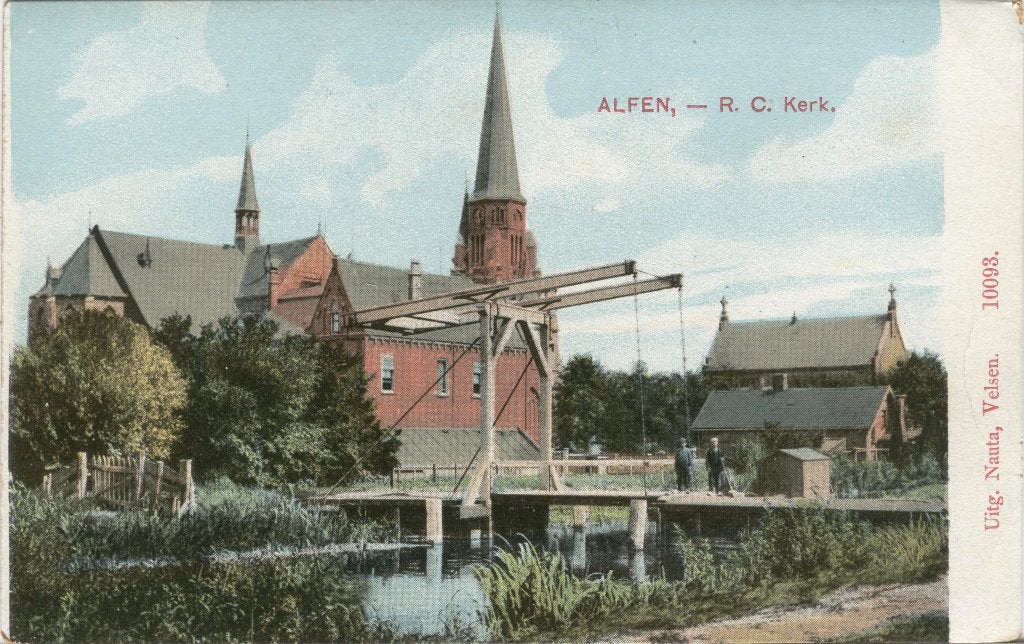 Alfen R.C.Kerk, Verzenden, 1920 tot 1940, Ongelopen, Zuid-Holland