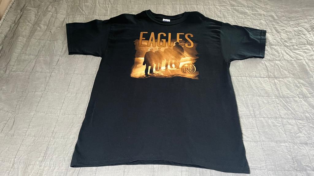 Eagles Long Road Out of Eden Tour 2009 T-shirt Maat L, Ophalen of Verzenden, Zo goed als nieuw, Zwart