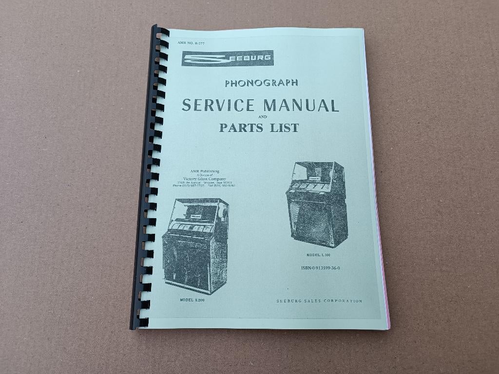 Service Manual: Seeburg KD-200/ L100 (1957) jukebox Nieuw !!, Verzamelen, Automaten | Jukeboxen, Gebruikt, Seeburg, 1950 tot 1960
