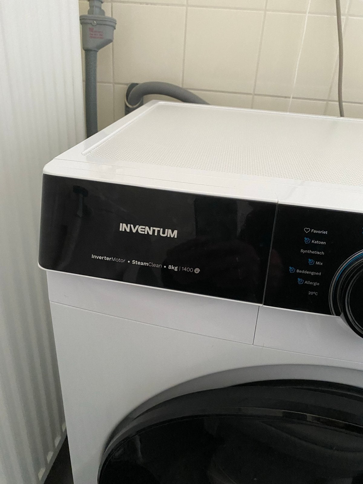 Inventum Wasmachine - 8kg, 1400 toeren, SteamClean, Ophalen, 1200 tot 1600 toeren, 8 tot 10 kg, Zo goed als nieuw