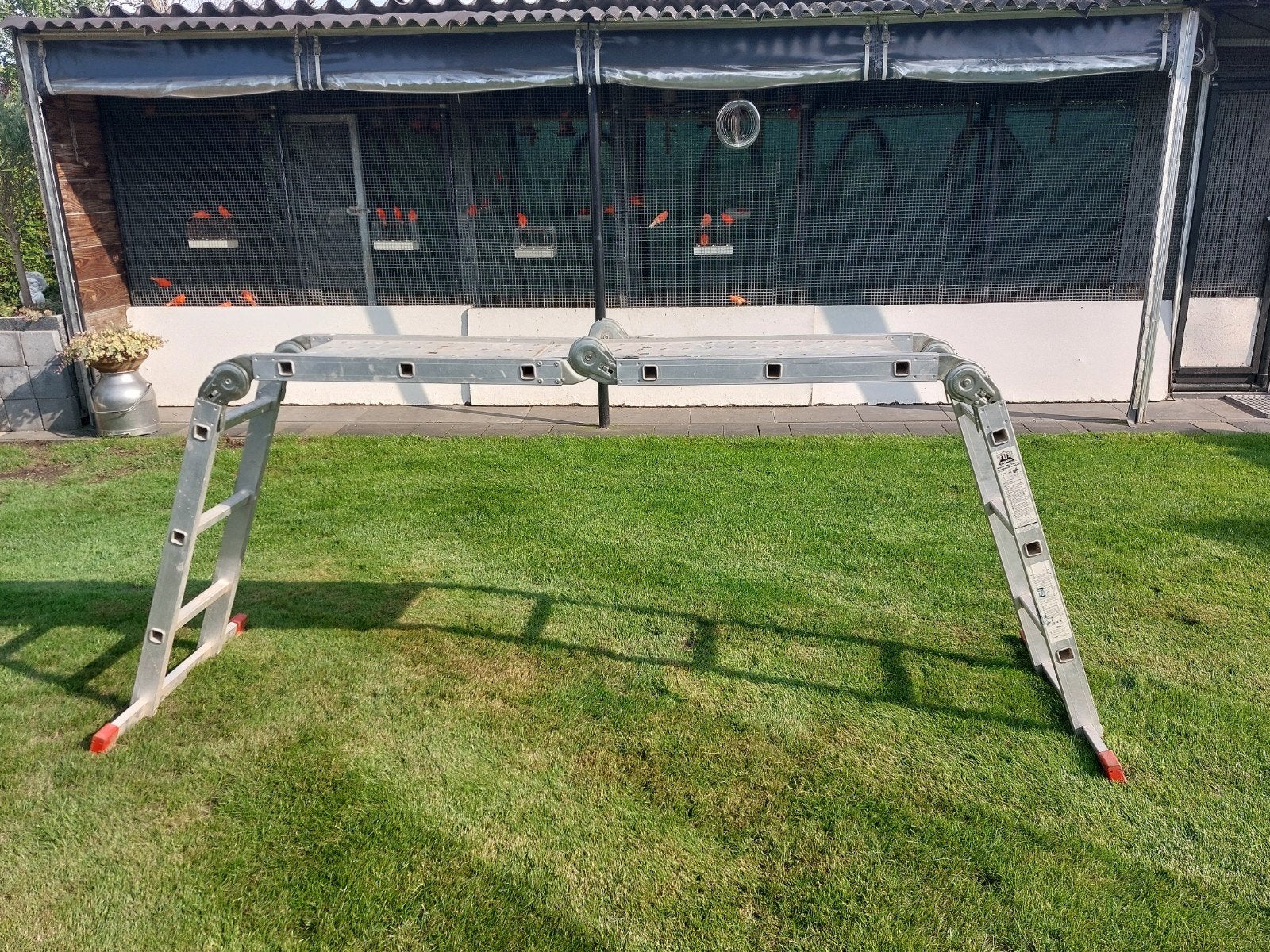 Vouwladder, Doe-het-zelf en Verbouw, Ladders en Trappen, Ophalen, Zo goed als nieuw, Minder dan 2 meter