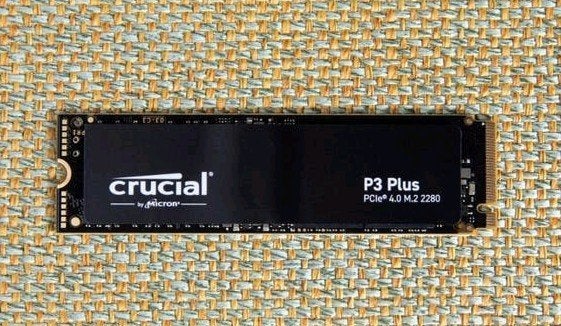 Crucial P3 Plus 1TB - NVMe SSD | Gen4x4, Computers en Software, Harde schijven, Ophalen of Verzenden, Zo goed als nieuw, Laptop
