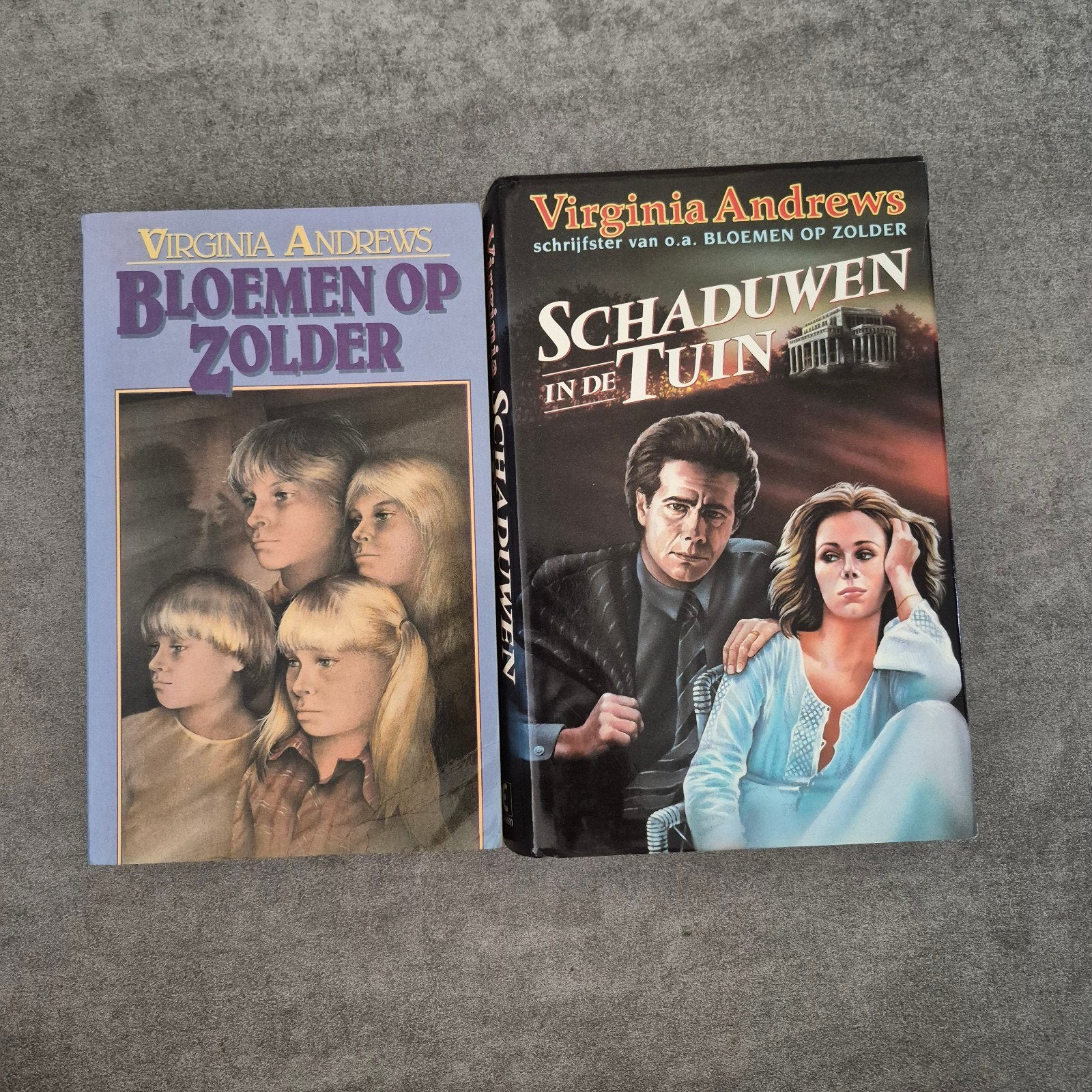 Virginia Andrews: Bloemen op Zolder & Schaduwen in de Tuin, Boeken, Ophalen of Verzenden, Gelezen, Virginia Andrews, Nederland