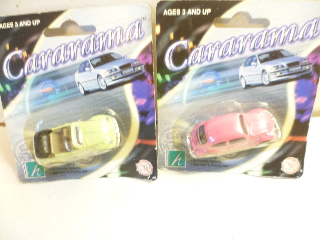 Cararama Volkswagen Kever en Volkswagen Kever Cabriolet 1:72, Ophalen of Verzenden, Nieuw, Auto