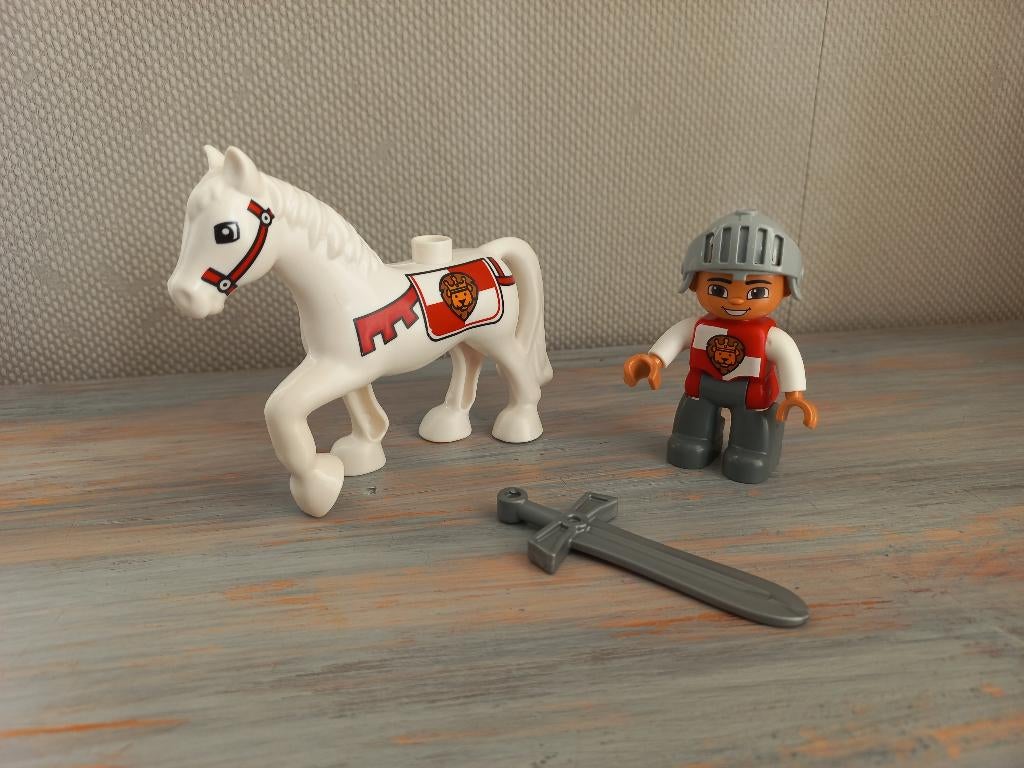 Duplo - Ridder met Paard en zwaard, Ophalen of Verzenden, Zo goed als nieuw, Complete set, Duplo