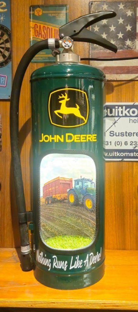 John Deere decoratieve brandblusser lamp, mancave, Ophalen of Verzenden, Nieuw, Minder dan 50 cm