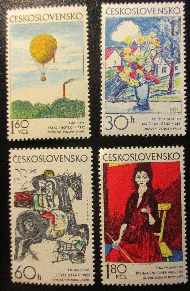 Tsjechoslowakije, serie Grafische kunst, 1973, Ophalen of Verzenden, Overige landen, Postfris