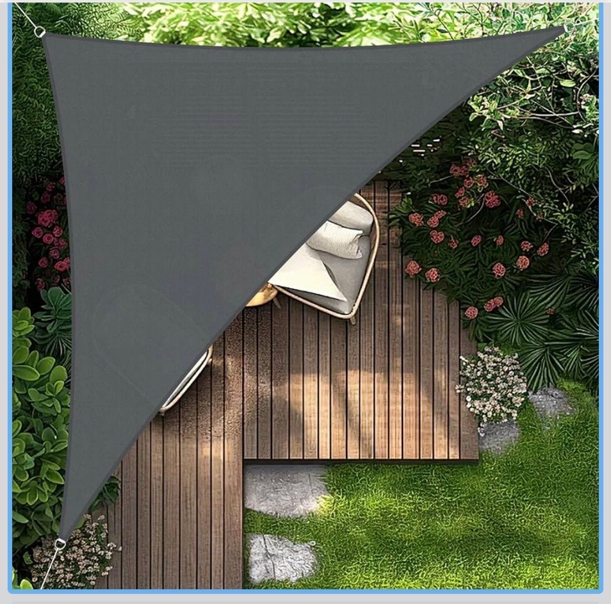 Schaduwdoek/zonnedoek 3x3x4.25 met poten, Ophalen, Nieuw