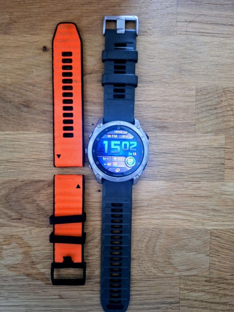 Garmin Fenix 8 Pro 51mm LTE Saffier., Zwart, Ophalen of Verzenden, Zo goed als nieuw, Waterdicht