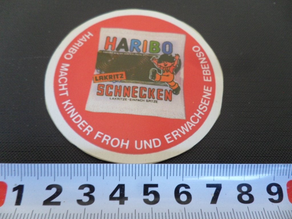 sticker HARIBO macht kinder froh und erwachsene ebenso, Verzamelen, Ophalen, Zo goed als nieuw