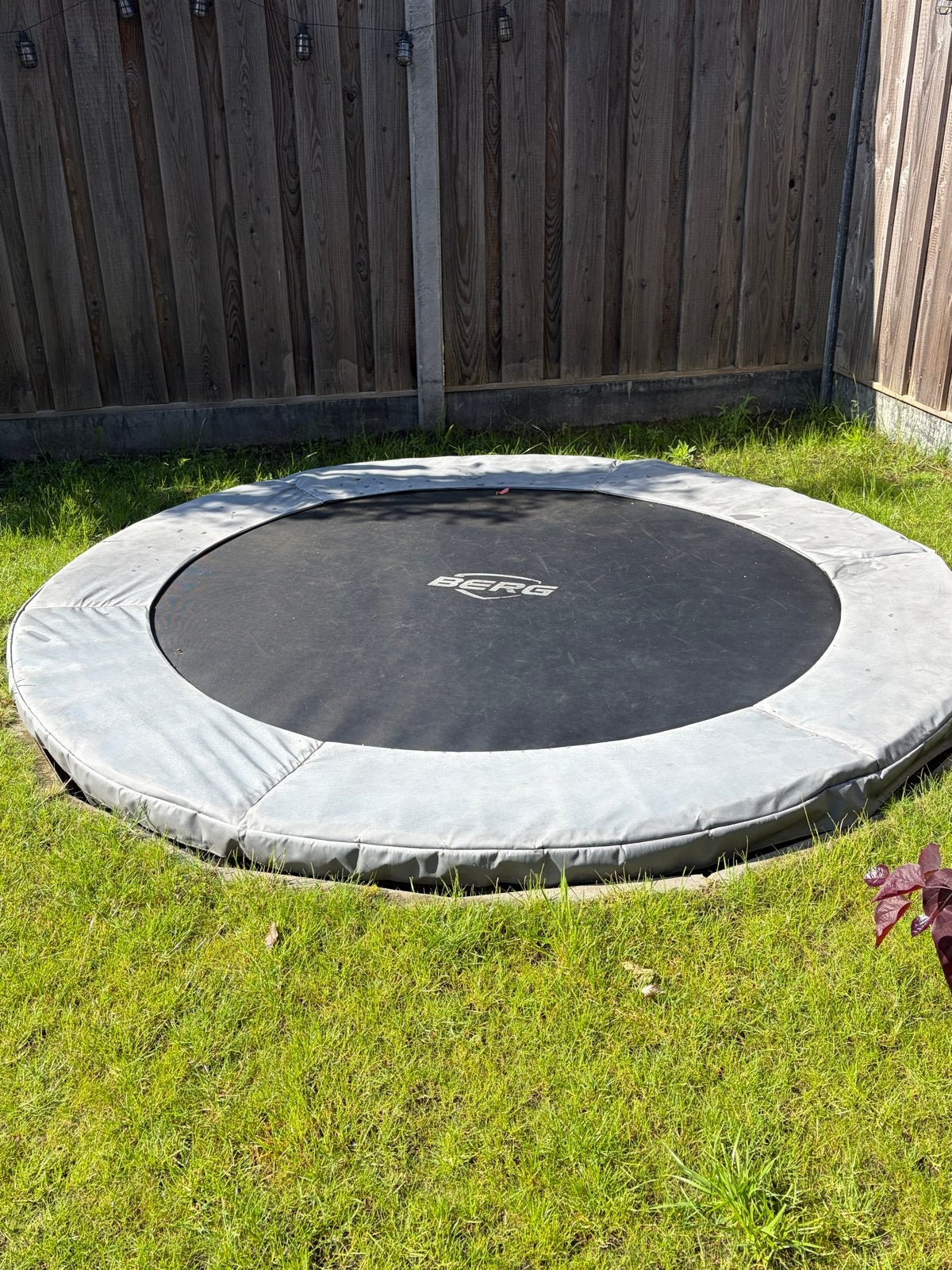 BERG Inground Trampoline 270cm, Ophalen, Gebruikt