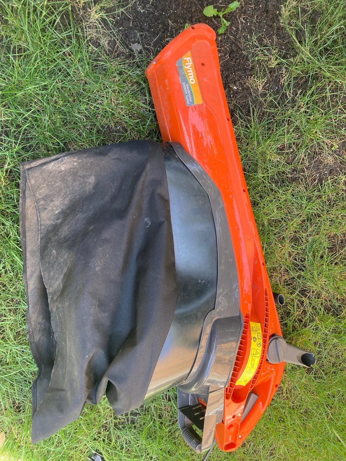 Flymo GardenVac 2500W Turbo Bladblazer, Ophalen, Gebruikt, Handgedragen, Met opvangzak