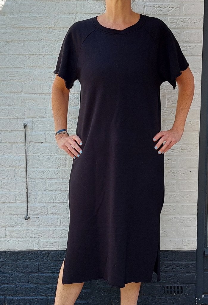 Sweat dress van Azzurro, Kleding | Dames, Azzurro, Zwart, Maat 42/44 (L), Ophalen of Verzenden