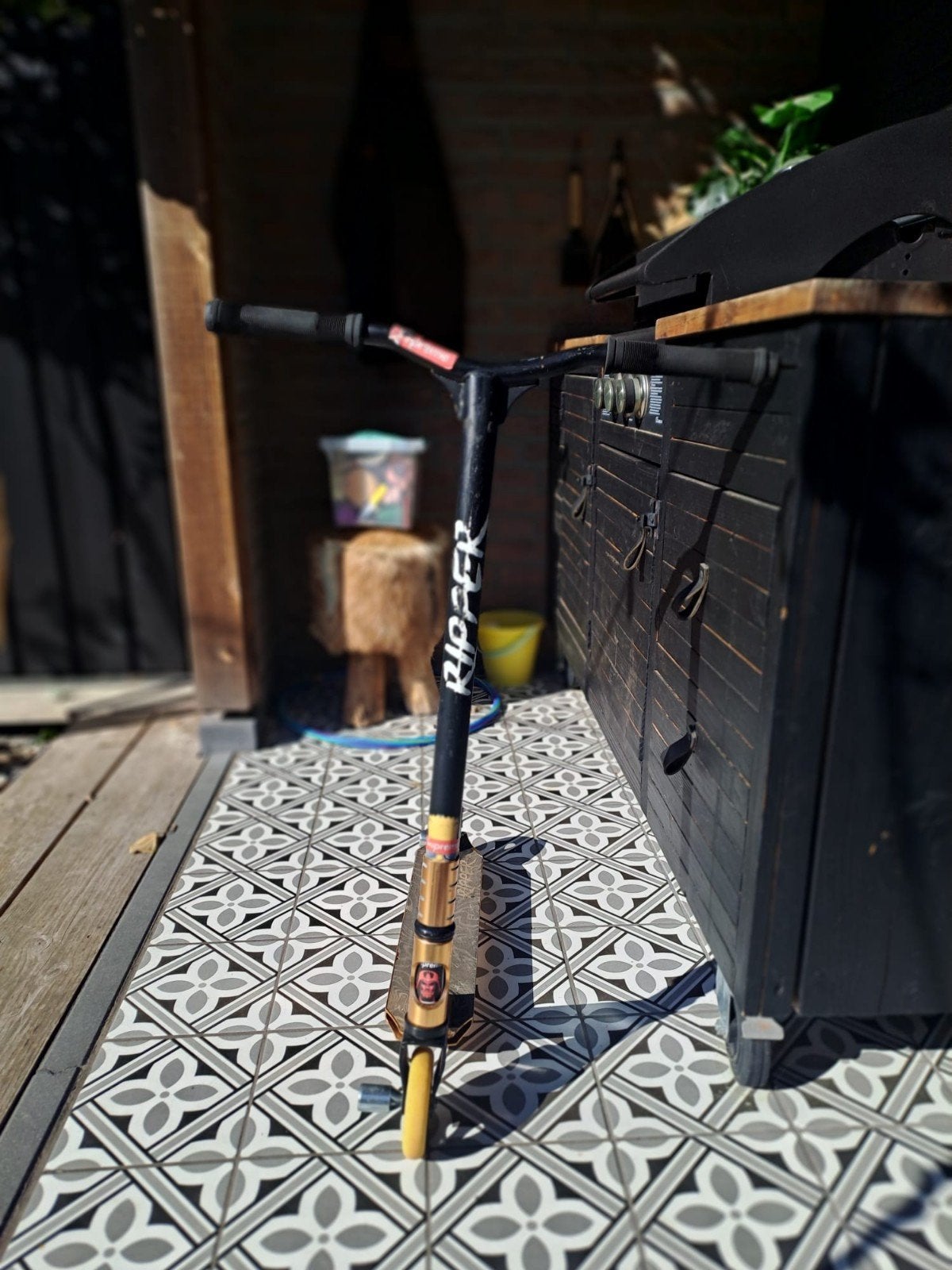 stuntstep ripper goud, zwart, Fietsen en Brommers, Ophalen, Gebruikt, Gewone step, Ripper