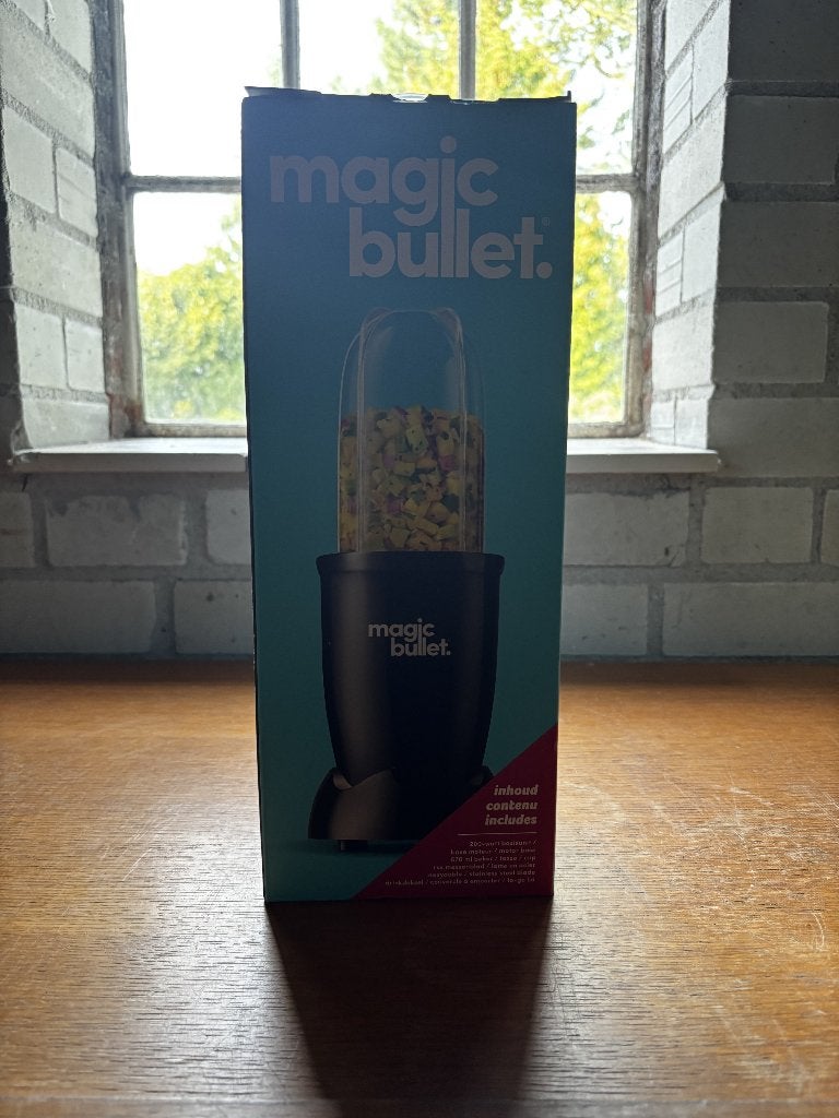 Magic Bullet Blender 200W – 570ml – Smoothie Maker Zwart, Ophalen of Verzenden, Nieuw, Blender