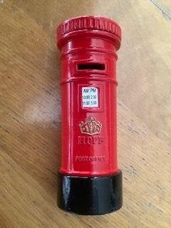 London Post Box puntenslijper bureaudecoratie metaal, Ophalen, Zo goed als nieuw