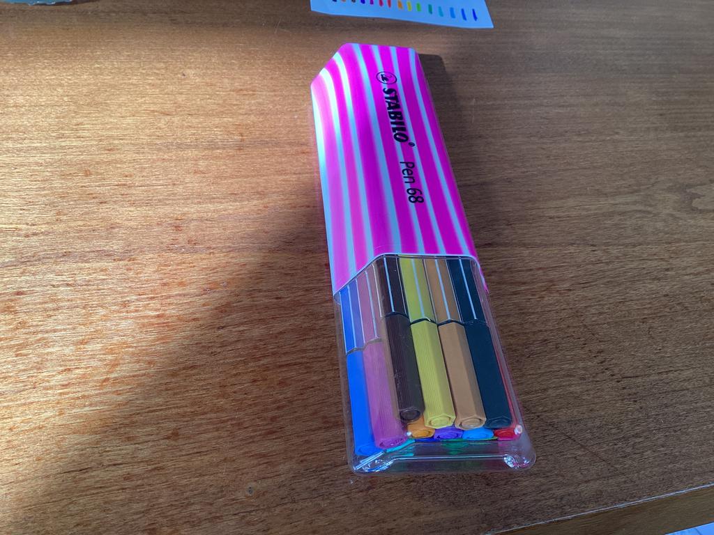 Stabilo stiften set van 15 in mooie houder, Ophalen of Verzenden, Nieuw, Potlood of Stift