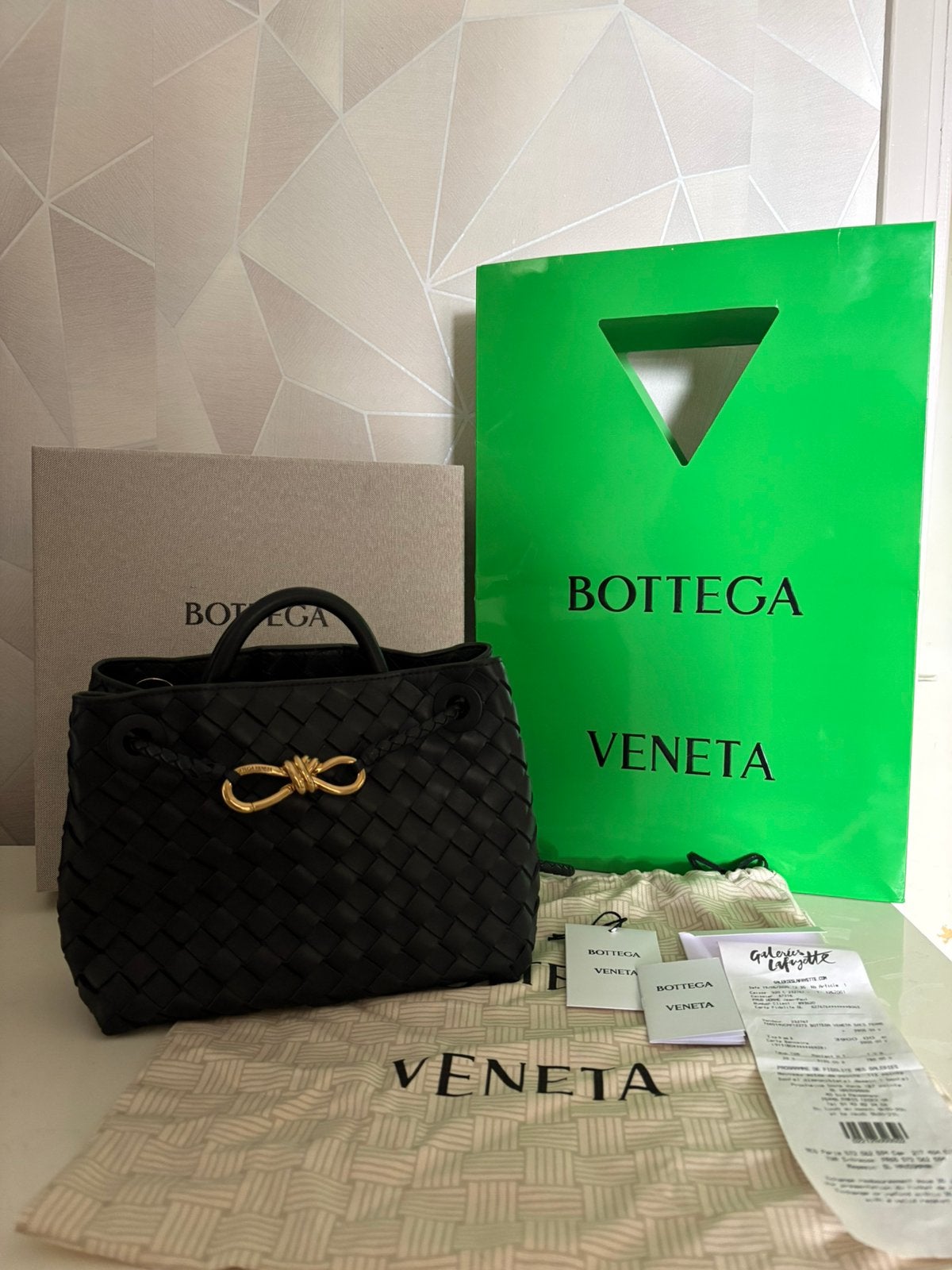 authentieke  Bottega Veneta, Ophalen of Verzenden, Nieuw, Zwart, Handtas