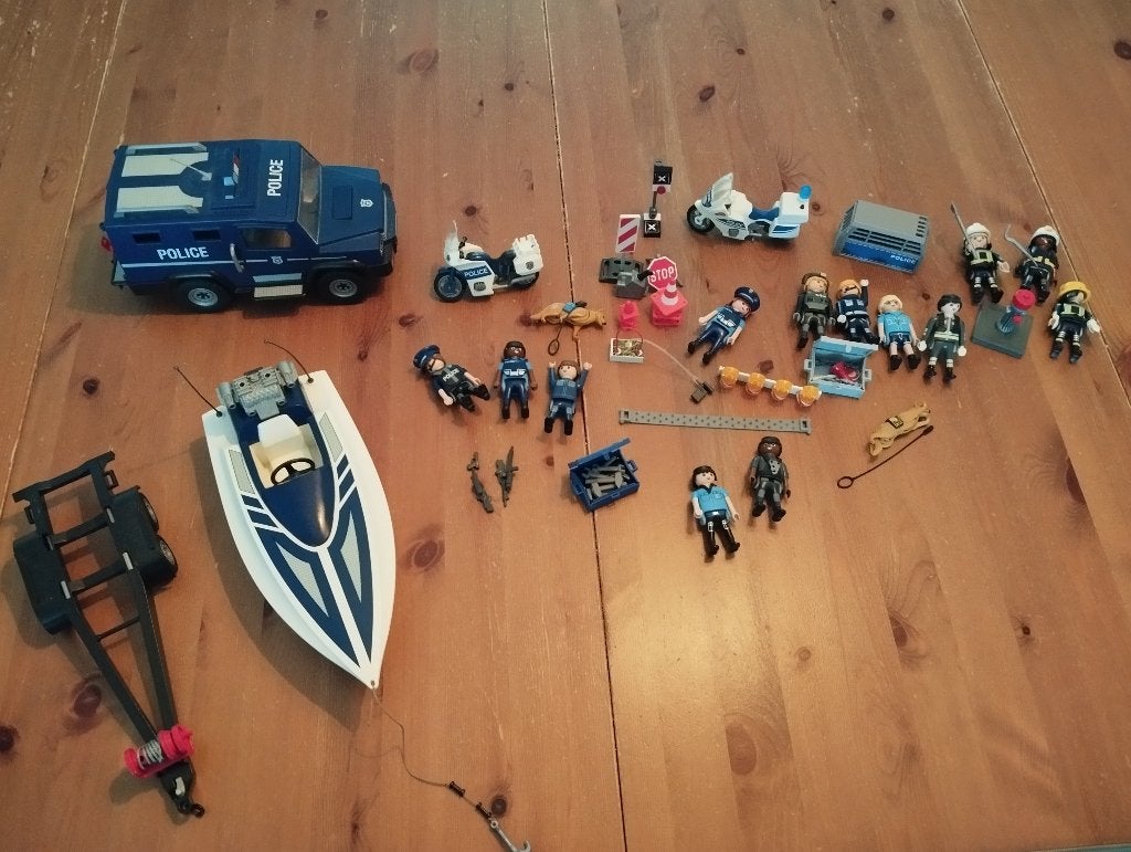 Playmobil politie set, Kinderen en Baby's, Speelgoed | Playmobil, Ophalen of Verzenden, Gebruikt, Losse onderdelen, Voertuig