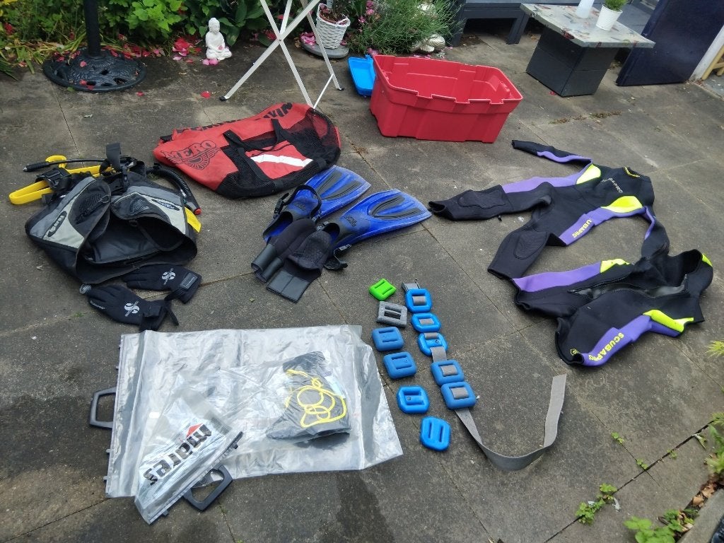 Diverse duikspullen | Trimvest | Duikpak | Duiklood, Watersport en Boten, Duiken, Ophalen, Gebruikt, Duikpak