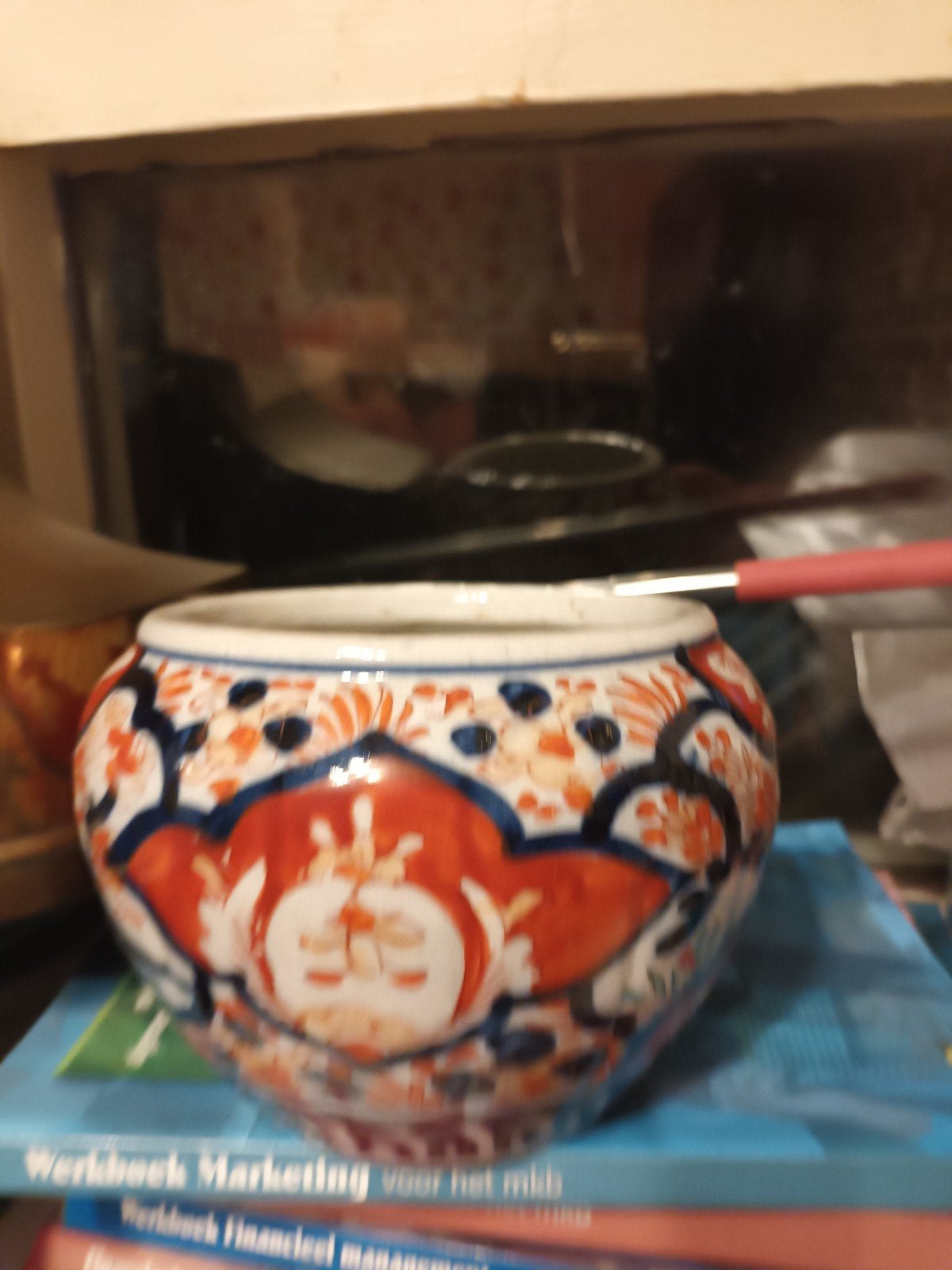 imari bloempotje, Ophalen of Verzenden