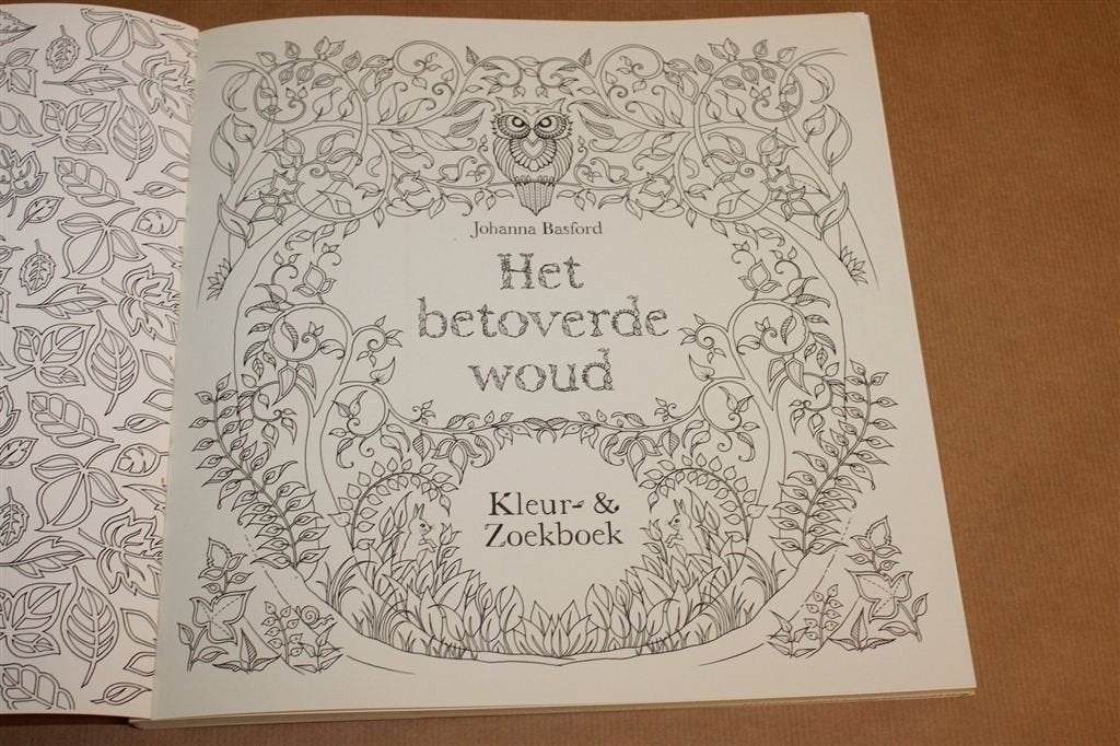 Het Betoverde Woud — Basford, Kleur, Zoekboek, Niet Gekleurd, Boeken, Ophalen of Verzenden, Gelezen, Overige onderwerpen
