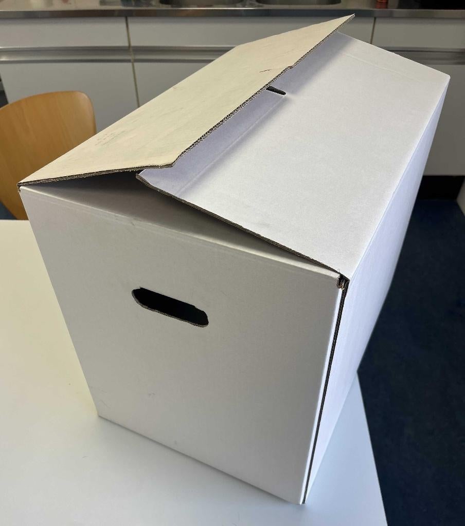 Stevige, nieuwe verhuisdozen - Echt sterke dozen! - wit, Doos, Opvouwbaar, Nieuw, Minder dan 50 cm